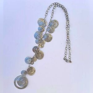 Silpada Sterling 925 Silver Cascading Disc Necklace N2110 24 in gorgeous heavy